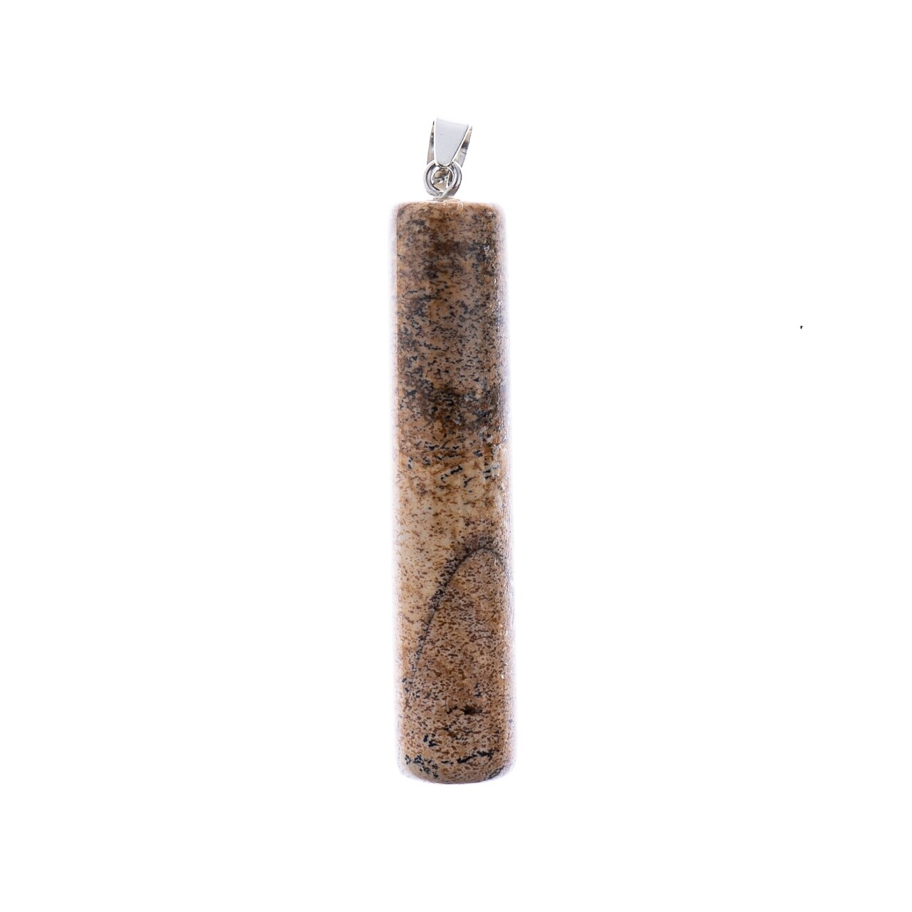 Earth's Jewel Picture Jasper Semi-Precious Pendant with Clasp